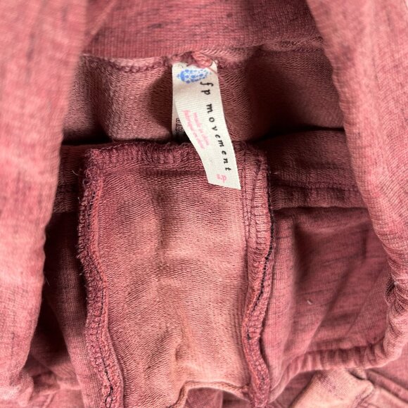 NEW Free People Movement French Terry Bodhi Leggings Pink  SMALL - Picture 7 of 11